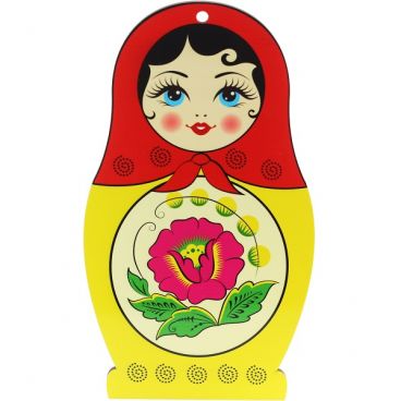 Board matryoshka souvenir cutting &quot;Red-yellow&quot;