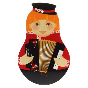 Board matryoshka souvenir &quot;Russian boy with accordion&quot;