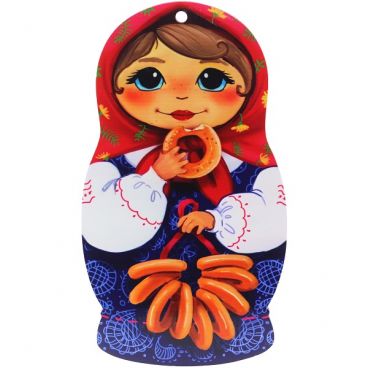 Board matryoshka souvenir &quot;With bagels&quot;