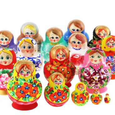 Matryoshka (acrylic) 5 pcs mix