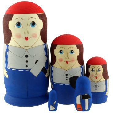 Matryoshka average 5 places zhenzhenka &quot;Builder&quot;