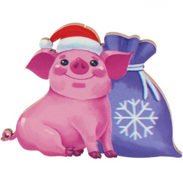 Magnet laser &quot;Piglet with a bag&quot;