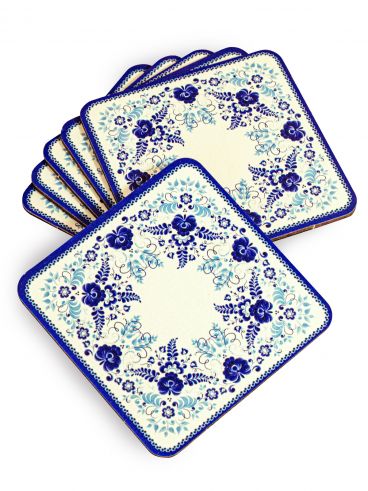 Set of coasters for beer 6 pcs. Gzhel  9 * 9