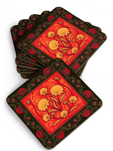 A set of coasters for beer from 6 Classic 9 * 9