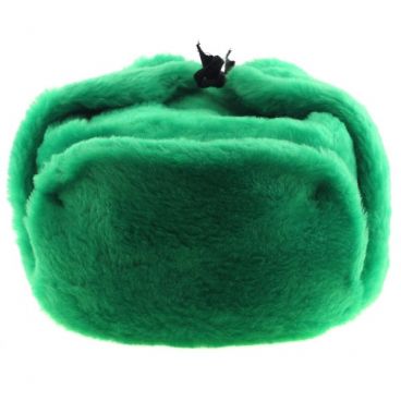 Hat ear flaps green size 62