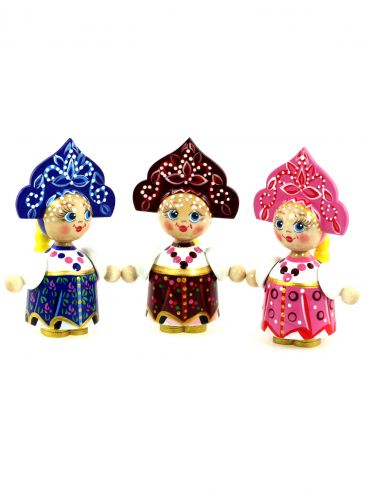 Set of dolls Daria 3pcs in cards packing