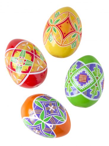Set of Easter 4 items pysanka egg