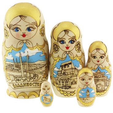 Matryoshka 5 places per slave &quot;Vladivostok-2&quot;
