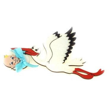 Magnet Stork with a Boy
