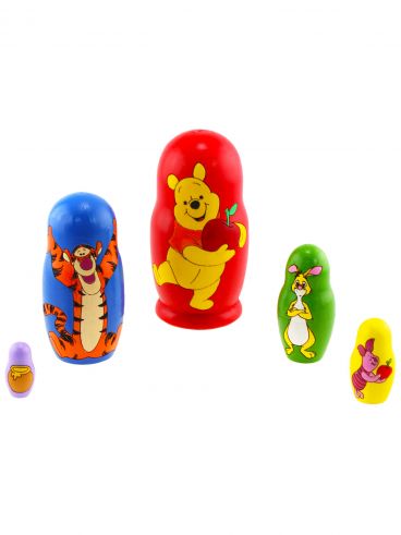 Матрешка 5 мест Винни Пух