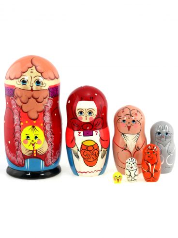 Matryoshka 7 places Kolobok