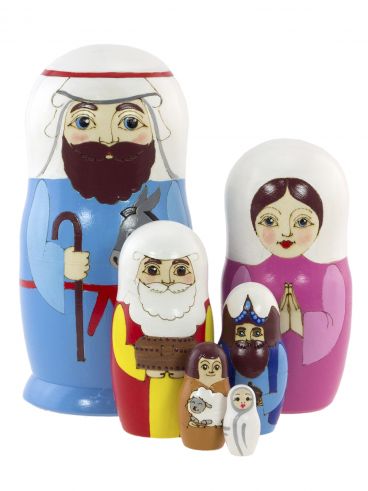 Matryoshka 6 seats Holy Family