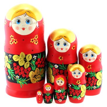 Matryoshka 7 seats &quot;Ryabinka&quot;