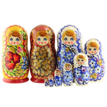 Matryoshka 7 pcs - mix (complex design)