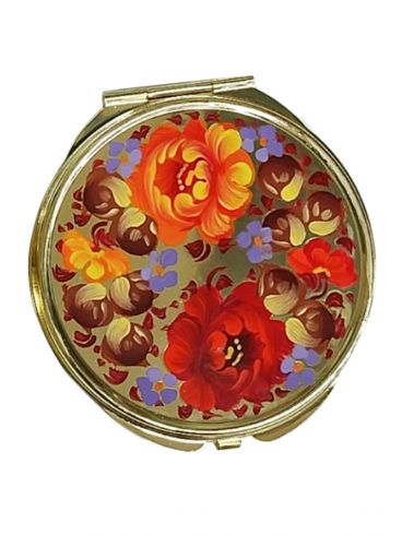 Mirror Round Large Flowers Mix
