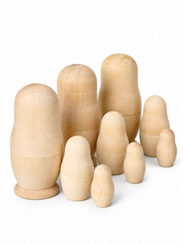 Matryoshka 3 sets of 3 pcs 7 cm for DIY