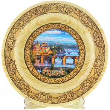 A large wooden plate &quot;Praha.Karlov Most&quot;