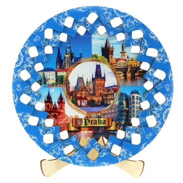 Plate wooden Prague-1