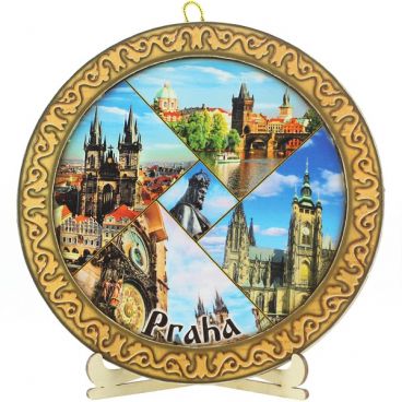 Plate wooden average &quot;Prague&quot;