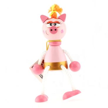 Spring Wire Тoy Voznesensk - Pig with a braid