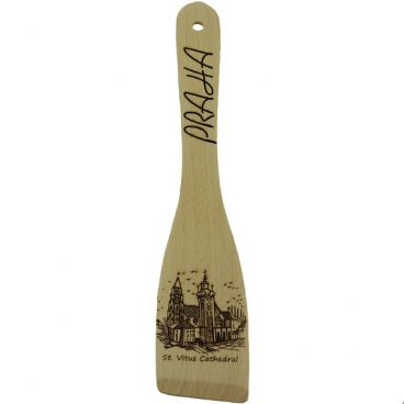 Spatula kitchen wooden burner &quot;St. Vitus Cathedral&quot;