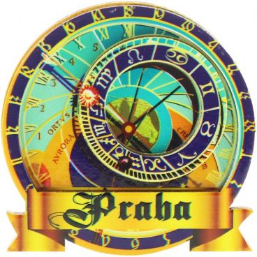 Magnet double &quot;Prague. Astronomical Clock-2&quot;