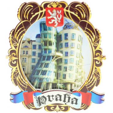 Magnet double &quot;Prague. Dancing house&quot;