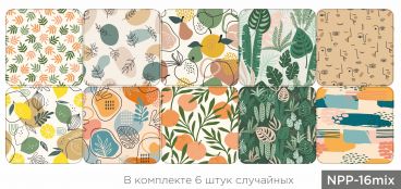 A set of coasters for hot dishes 6 pcs. &quot;Cats&quot; 9 * 9