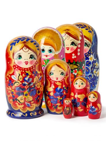 Matryoshka 5 places medium - assorted
