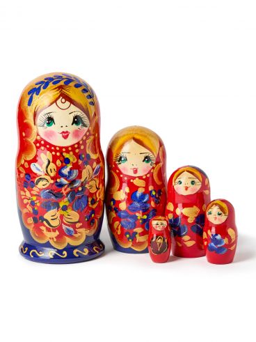 Matryoshka 5 places medium - assorted