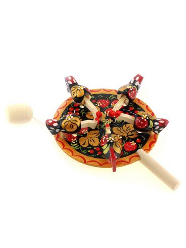 Souvenir toy &quot;Hens &quot;Khokhloma&quot;