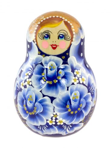 Musical tumbler &quot;Gzhel&quot; 1 cm / souvenir