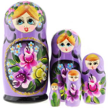Matryoshka 5 seats tray lilac