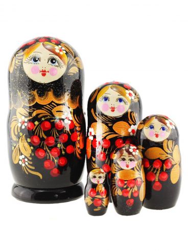 Matryoshka 5 places rowan black