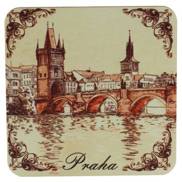 Set of coasters for beer 6 pcs. Prague-1 9 * 9