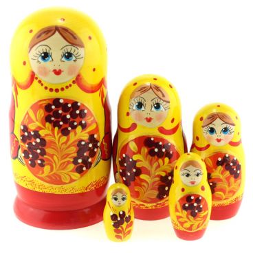 Matryoshka average 5 places &quot;Seasons. Autumn&quot;