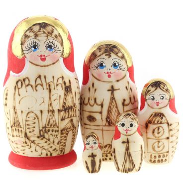 Matryoshka Prague the punch 5m red
