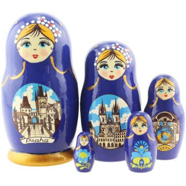 Matryoshka Prague 5 seats blue