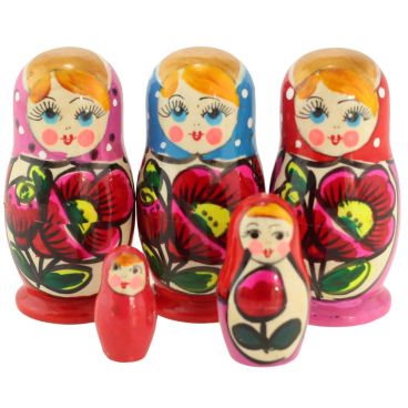 Matryoshka set Maidanovskaya 3 places small 5pcs assorted