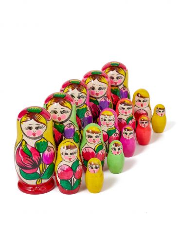 Matryoshka set Maidanovskaya 3 places small 5pcs assorted