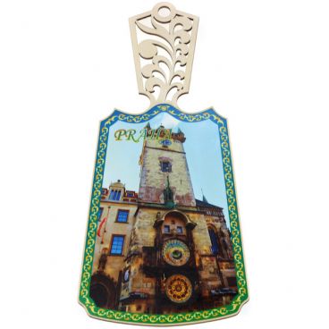 Board souvenir Prague Astronomical Clock