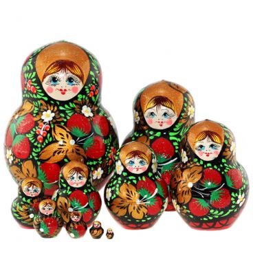 Matryoshka 10 pcs big red berries