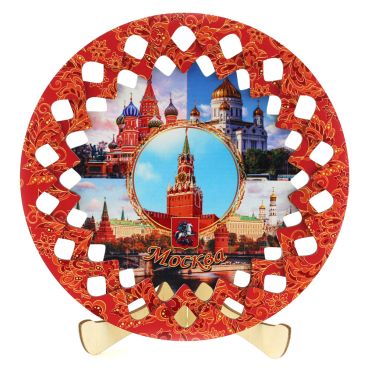 Plate wooden Moscow-2