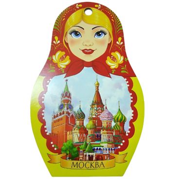 Board matryoshka souvenir &quot;Moscowl&quot;