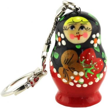 Set Keychain-Matryoshka &quot;Like Khokhloma&quot; 10pcs