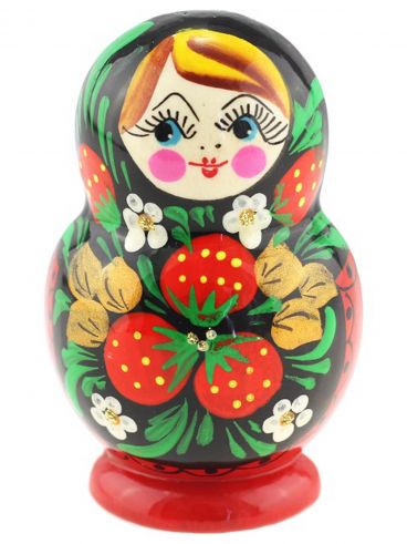 Magnet half Matryoshka &quot;Like Khokhloma&quot;