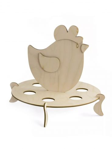 Stand for 6 eggs &quot;Chicken&quot; / wooden blank for painting and decorating