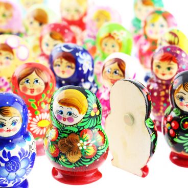 Matryoshka with magnet mix