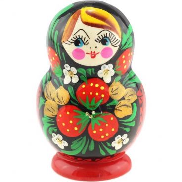 Magnet half Matryoshka &quot;Like Khokhloma&quot;