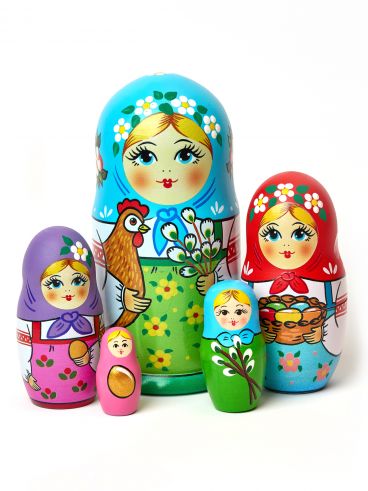 Matryoshka doll 5 pcs &quot;Verba&quot;